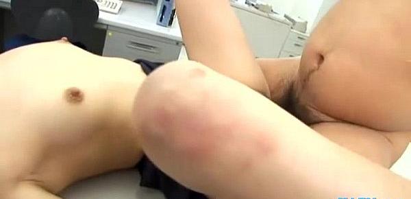  Office Lady Fucked By 2 Guys Creampies On The Desk In The Office
